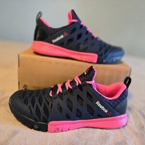 Reebok ZRX TR Cross-Train Multi-Sport Ortholite Runner M43625 Navy/Electro Pink